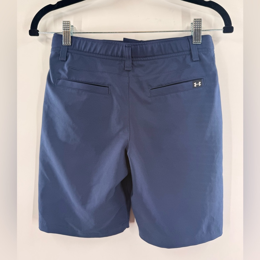 EUC Under Armour Kids Blue Matchplay Golf Shorts - Picture 9 of 12
